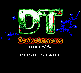 DT - Lords of Genomes (Japan) Title Screen